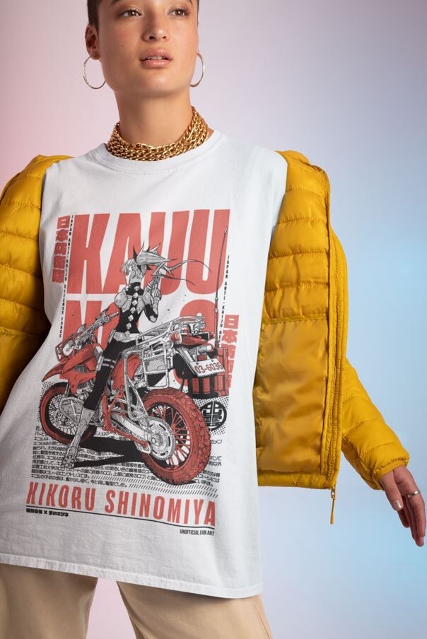 Hana様 Shinomiya T-shirt Kaiju N 8 Mina Ashiro Anime Kafka Hibino Gift