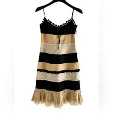 MOSCHINO JEANS Vintage Tiered CHIFFON MESH LA...