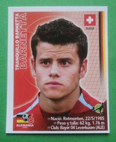 2006 Navarrete Germany World Cup FIFA #363 TRANQUILLO BARNETTA Sticker - 第 1/2 張圖片