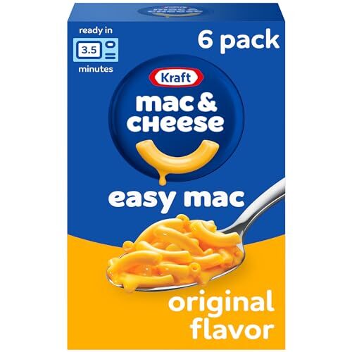 Kraft Easy Mac Original Mac & Cheese Macaroni and Cheese Dinner 6 ct Packet