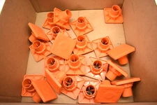Lot of 22 Bull Shark Rebar Caps Fits #3 To #8 Rebar Orange RTZRB100 Kit