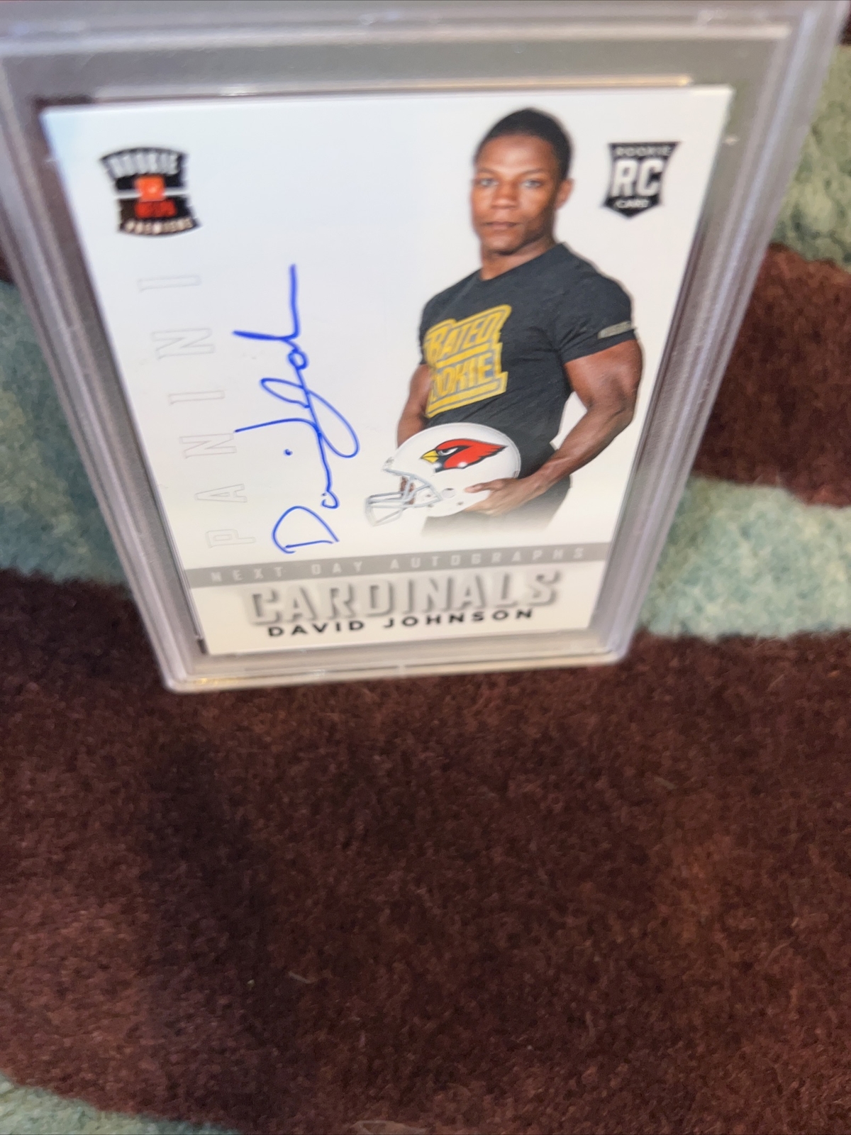 2015 Panini Prestige David Johnson Cardinals Pro NFL Next Day Auto PSA 10 #ND-JO view 8