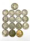 1952 Washington Quarter, 14 Silver Buffalo Nickels & Gold Plated Buffalo Nickel