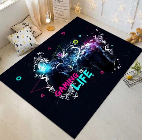 Kinder Jungen 3D Spiel Teppich Fußmatte Wohnzimmer Schlafzimmer Antirutsch Teppich Fußmatte Neu - Bild 3 von 11