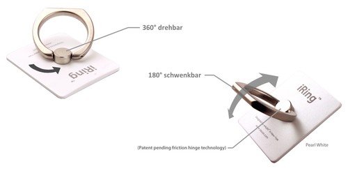ORYGINALNY iRing Telefon komórkowy Smartphone Pad DESIGN UCHWYT Pierścień Stojak Uchwyt samochodowy - Zdjęcie 8 z 96