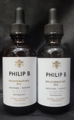  Best Price Lot 2x  Philip B Rejuvenating Oil Jojoba Lavender Geranium 2oz 60ml 