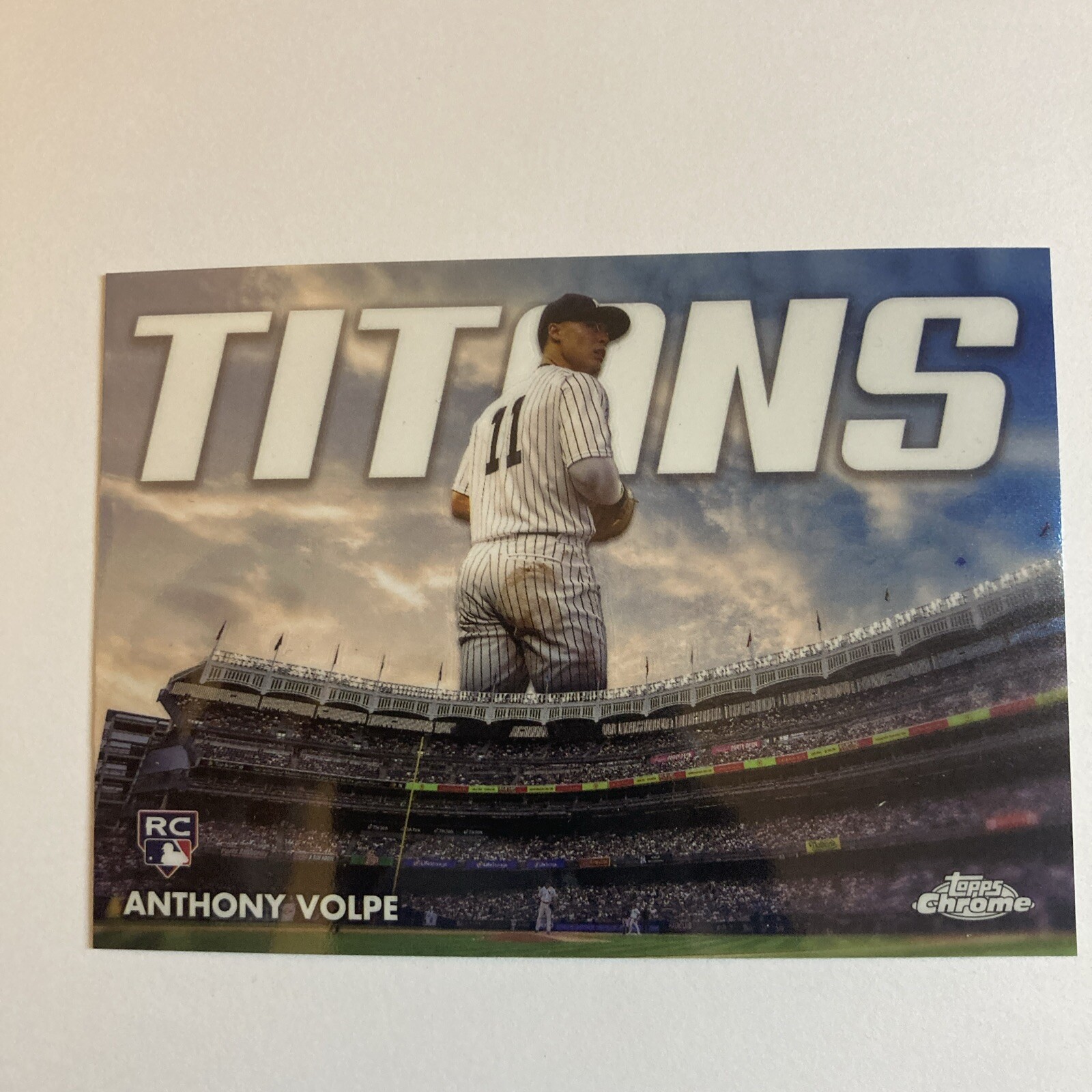 2023 Topps Chrome Update Anthony Volpe Chrome Titans Rookie RC #CT-19 Yankees
