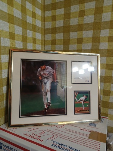 THE ROCKET ROGER CLEMENS FRAMED DISPLAY PICTURE BOSTON REDSOX 379 MLB BASEBALL - Picture 12 of 12