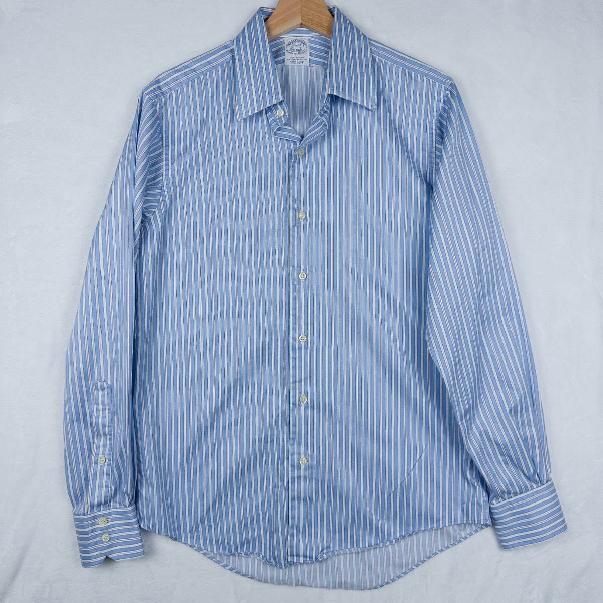 Brooks Brothers real genuine Own makeシャツ Brooks Brothers Makers Merchants Shirt Mens Medium 15.5 34