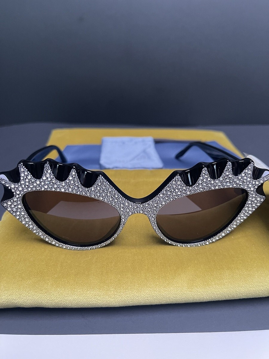 NWT! GUCCI Sunglasses GG0781S HOLLYWOOD FOREVER Crystal Cat  display picture 1