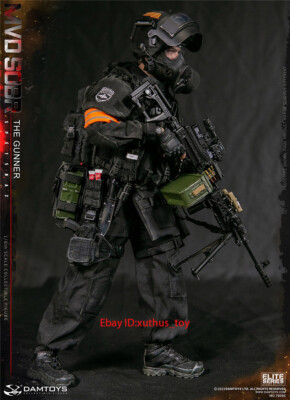In Stock DAMTOYS 1/6 78095 RUSSIAN SPETSNAZ MVD SOBR PKM GUNNER