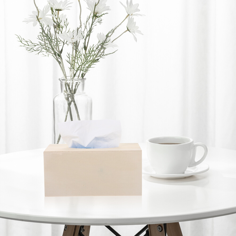 Wood Tissue Box Cover Wooden Tissue Boxes Vintage Tissue Box DIY Tissue