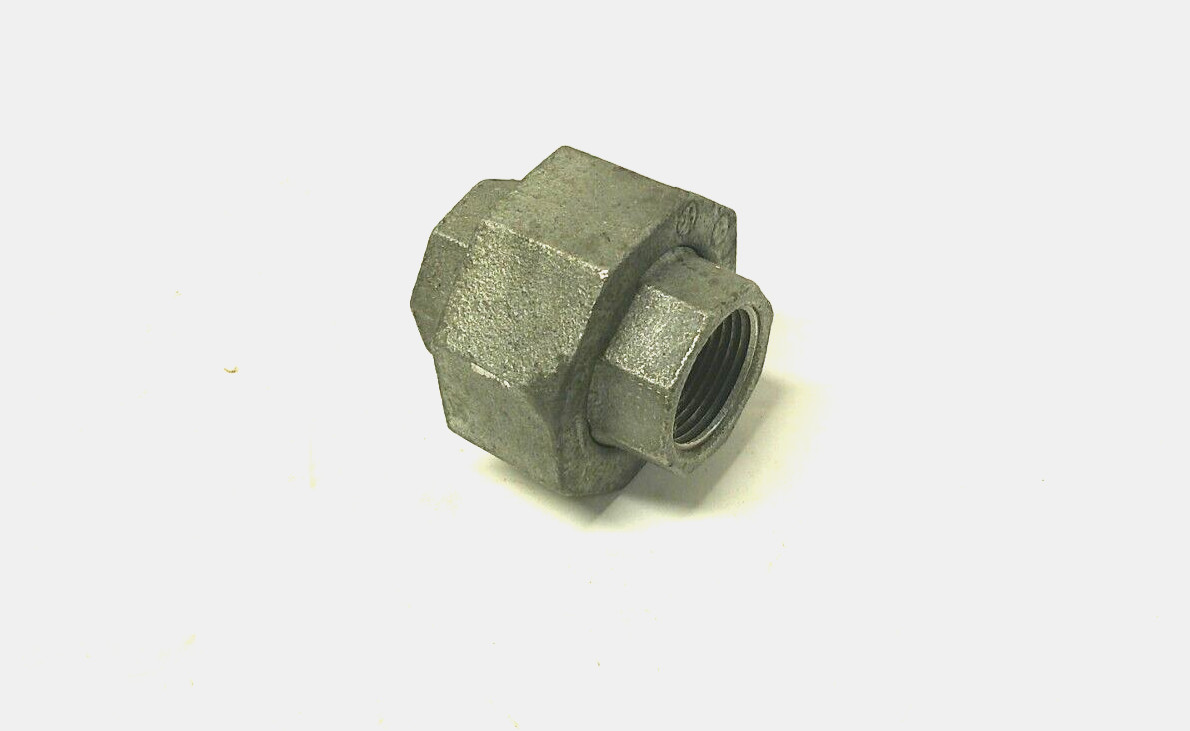 1" 300 Threaded NPT Union Galvanized Malleable Iron Pipe Fitting MI04065GMI