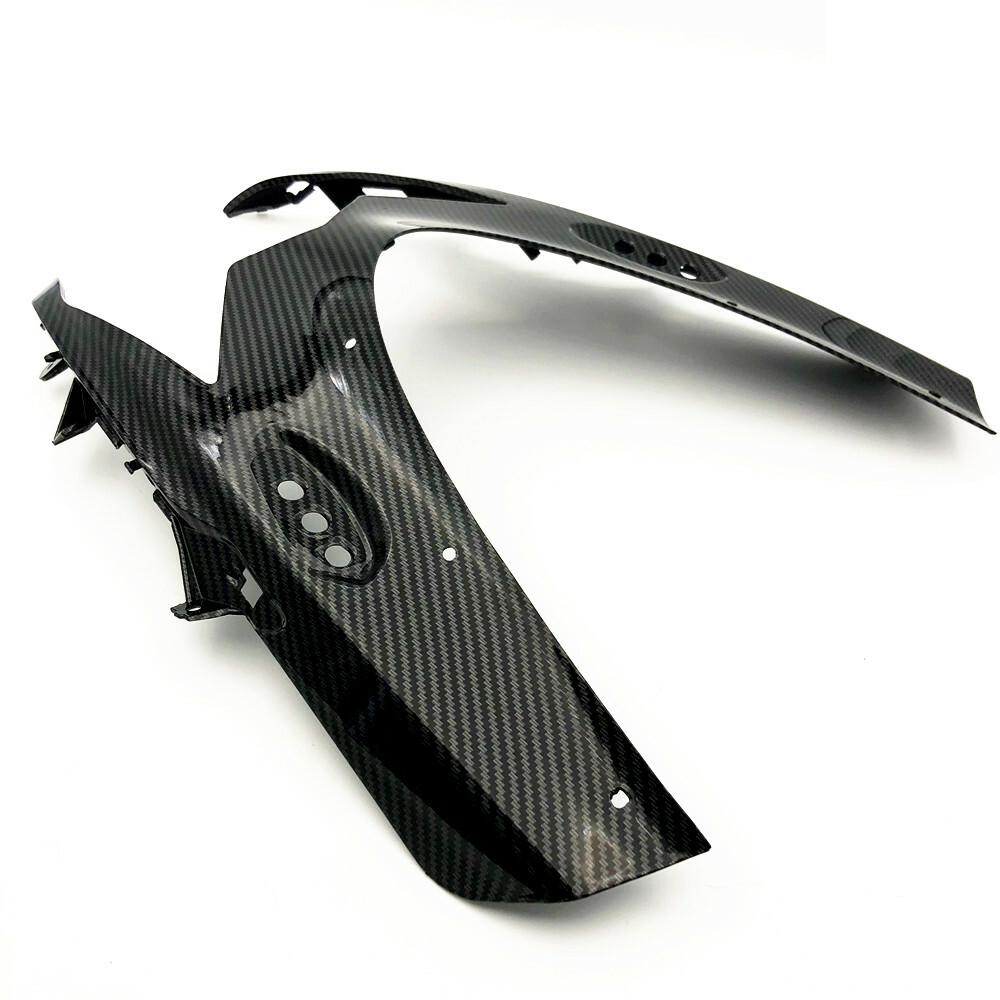 Gloss Carbon Fibre Pattern Front Fairing Cowl Nose – Fits Suzuki GSXR 600 & GSXR 750 K11 2011-2019 – Pre-Drilled ABS Plastic – UV Protected