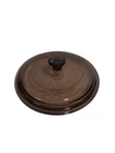 Pyrex P-81 Corning Brown Amber Glass Replacement Lid 6" 5-3/8"
