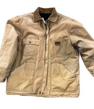 Vintage Big Smith Thinsulate Ultra Lined Duck Canvas Brown Jacket Men's XL