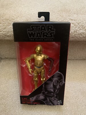 STAR WARS 6'' BLACK FORCE AWAKENS #29 C-3PO [RED ARM] FIGUR NON-MINT