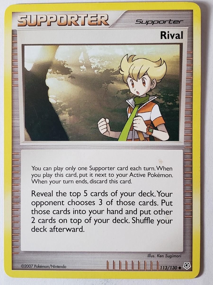 Rival 113/130 LP - Diamond Pearl Pokemon Card - $2 Combined Shipping Rival 113/130 LP - Diamond Pearl Pokemon Card - $2 Combined Shipping