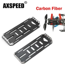 AXSPEED 1pc Carbon Fiber Battery Mounting Plate For 1/10 RC Axial SCX10 Crawler