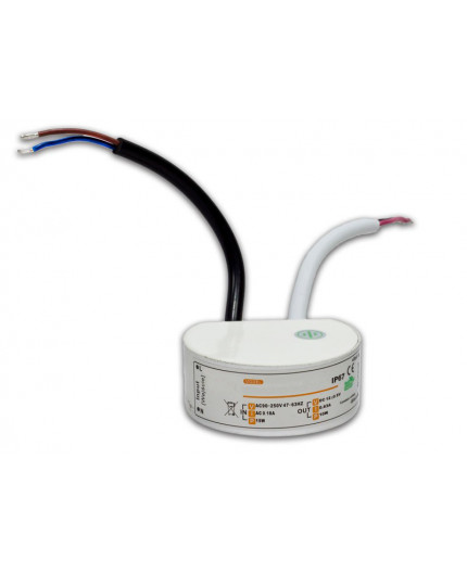 Fuente de alimentación LED conmutada de salida única 20W 12Vdc IP67 forma de caja de pared