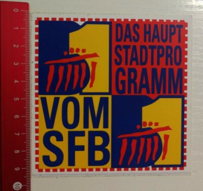 Aufkleber/Sticker: SFB - Das Hauptstadtprogramm - Berlin (10031647)