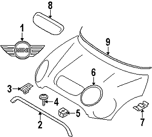 MINI NUEVO ANILLO DE AJUSTE DE FAROS CROMO DERECHO COOPER F55 F56 F57 O/S 7300632 - Imagen 4 de 4