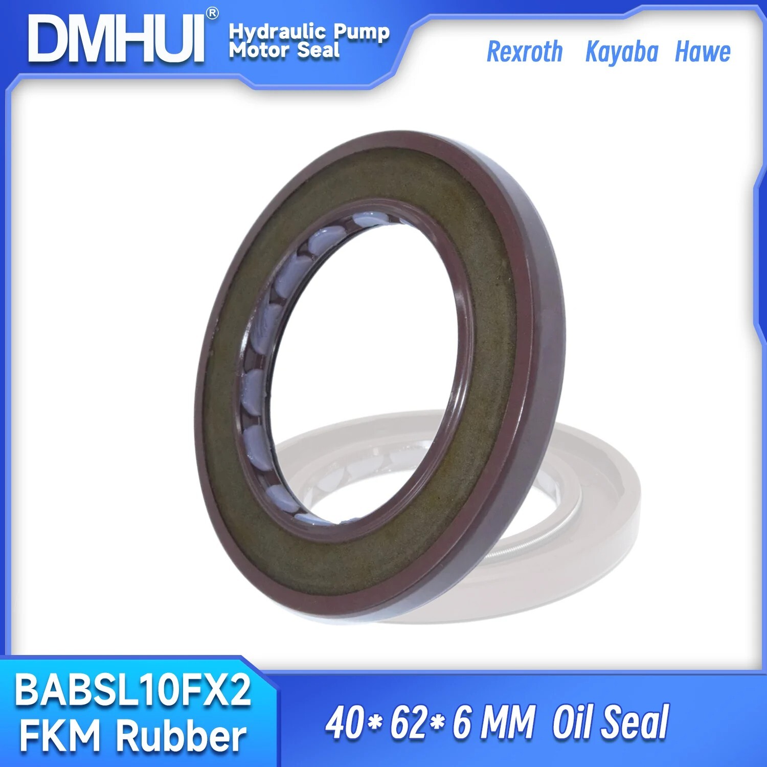Oil Seal 40×62×6 Fit for Rexroth R902600432 A8V55 A2F55 HAWE V30D95 KYB87 PV2