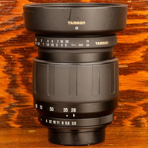 Tamron 28-80mm 3.5-5.6 Pentax K Mount Kit Zoom Lens Tested Working