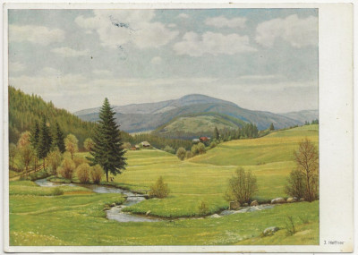 21/1038 KÜNSTLERKARTE - J.HEFFNER - SCHWARZWALDTAL 