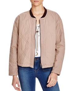 blush quilted jacket