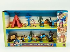 VINTAGE# DULCOP LA BATTAGLIA DI SAND CREEK SET DOPPIO RARO NUOVO IN BOX AG