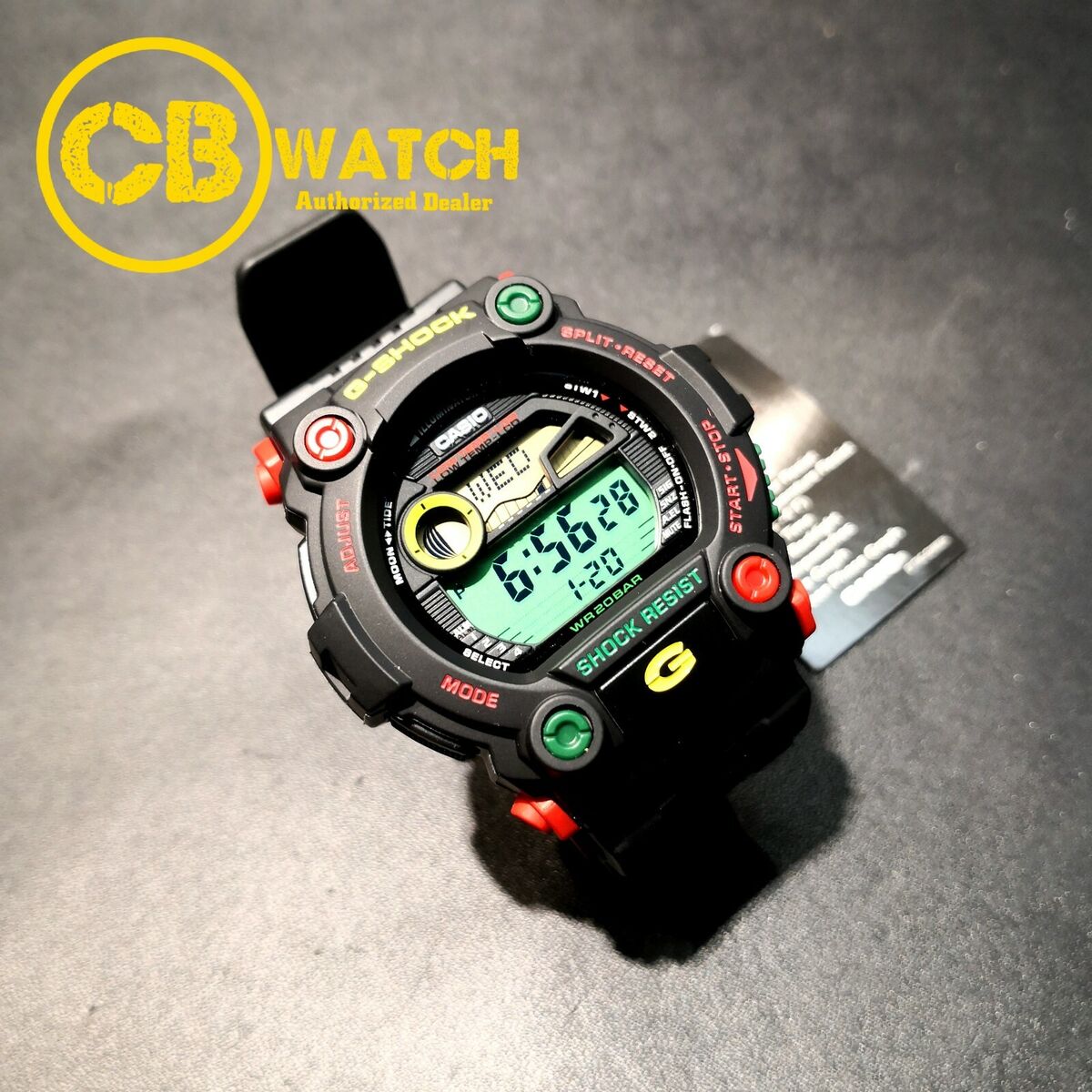 Casio G-7900RF-1 G-Shock Moon Tide Graph Reggae Limited Color Version