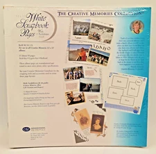 Creative Memories 12x12 White Scrapbook Pages 15 Sheets 30 Page RCM-12S VTG NEW