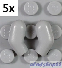 LEGO - Lot of 10 (5 pairs) Light Gray Minifigure Arms - Body Parts Grey 981 982