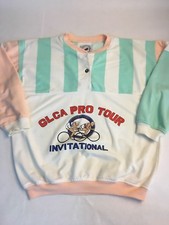 Vintage 80s Greenline Sweatshirt Women  s L GLCA PRO TOUR Pullover Bicycling