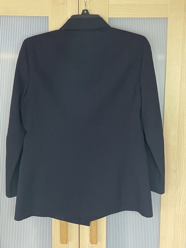 Austin Reed USA Womens Blazer Sz 2 Navy Wool Jacket Preppy Golf Party Career - Picture 7 of 8