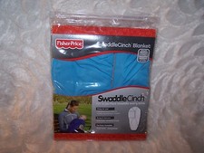 NEW Fisher-Price SwaddleCinch Blanket Size Small/Medium Color Light Blue