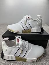 Adidas NMD R1 Tokyo White Gold Red Kids Youth Junior Sizes FY6628