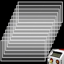 12 Pack Abrasive Blasting Cabinet Lens Cover - Clear Polyester Film Sandblast