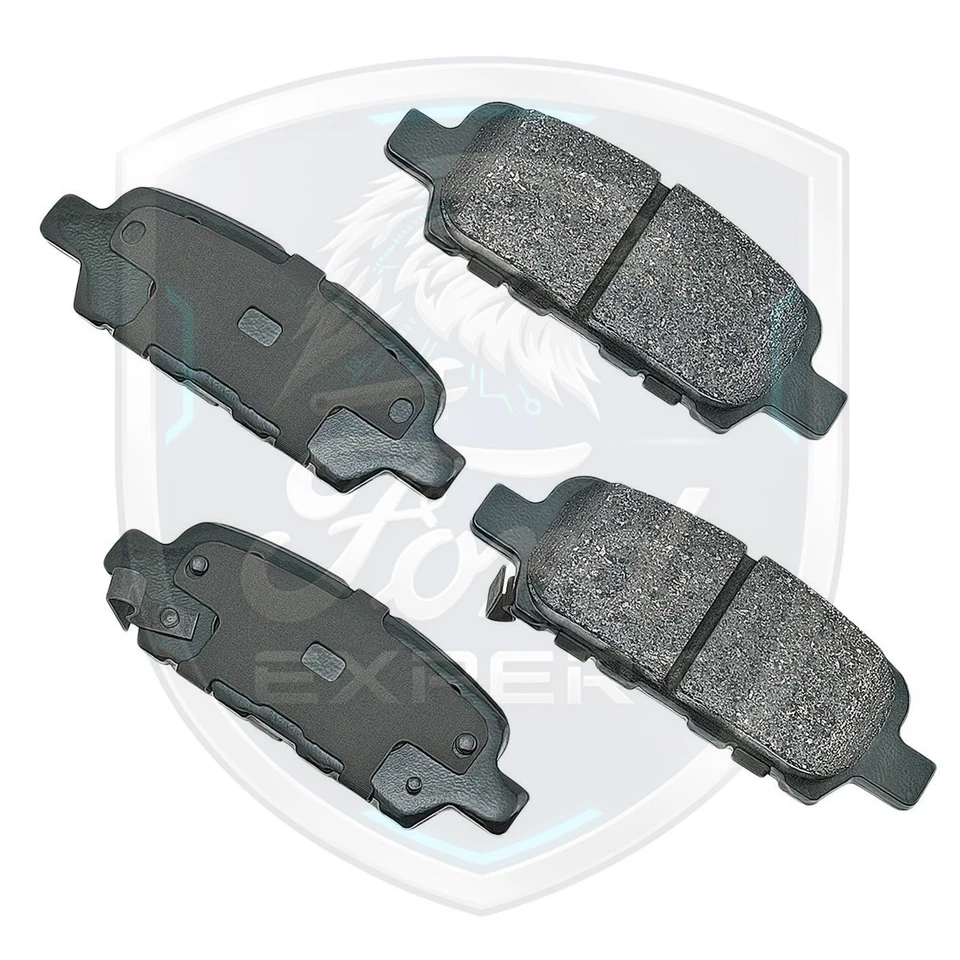 Kit de pastillas de freno traseras de cerámica Akebono OEM para Nissan Infiniti 2003-2020 9 años Warra Foto 4 de 4