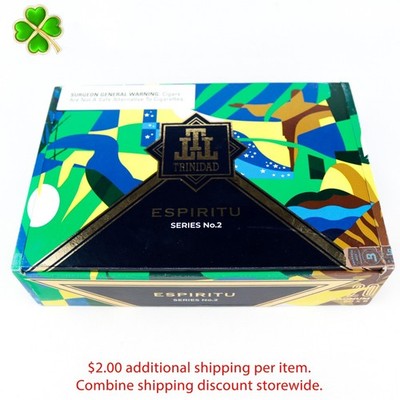 Trinidad Espiritu Series No. 2 Magnum Empty Cigar Box 9.5'' x 6.5'' x 2.5''