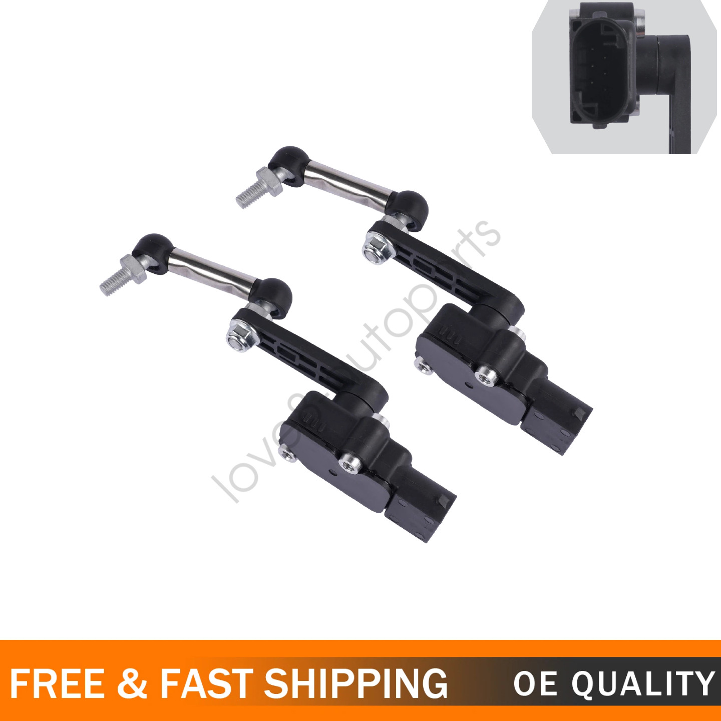 2x 670037527 For Maserati Levante 3.0L V6 Rear Left&Right Vehicle Height Sensor