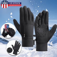 Winter Gloves for Men Women Waterproof Thermal Gloves for Cold Running Cycling
