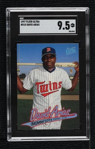 1997 Fleer Ultra David Ortiz (David Arias on Card) SGC 9.5 Mint+ Rookie RC HOF