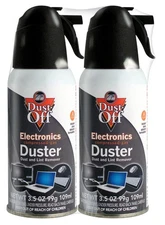 Dust-Off 3.5 oz Compressed Gas Duster, 2 Pack (DPSJB2)