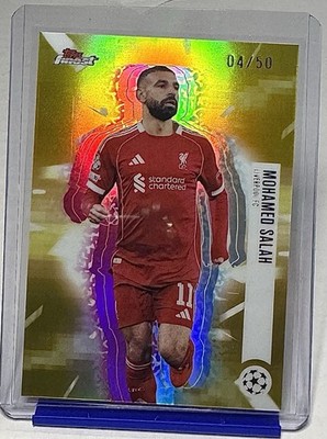 Topps Finest UCL 2026 Mohamed Salah Liverpool FC #117 Hologlow !04/50! MINT!