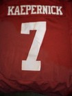 San Francisco 49ers #7 Kaepernick Red Jersey Men’s 44 by Nike Nfl On Field