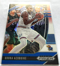 2020-21 Prizm Draft Basketball Udoka Azubuike Kansas Jayhawks Red White & Blue