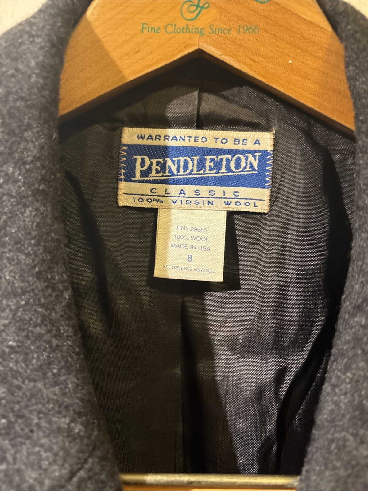 Pendleton Gray Wool Women’s Blazer Jacket Size 8 … - image 2