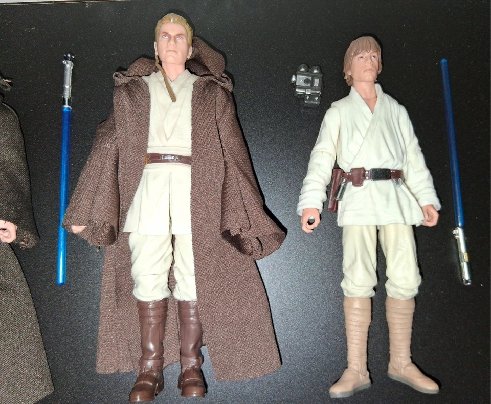 Hasbro Star Wars Serie Negra Lote Qui Gon Obi Wan Capitán Rex Luke Skywalker Foto 3 de 4